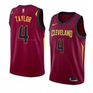 Maglia Cleveland Cavaliers Isaiah Taylor NO 4 Icon 2018 Rosso
