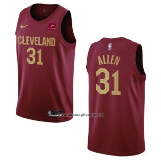 Maglia Cleveland Cavaliers Jarrett Allen #31 Icon 2022-23 Rosso