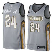 Maglia Cleveland Cavaliers Larry Nance Jr. NO 7 Statement 2017-18 Nero