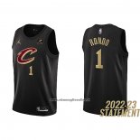 Maglia Cleveland Cavaliers Rajon Rondo #1 Statement 2022-23 Nero