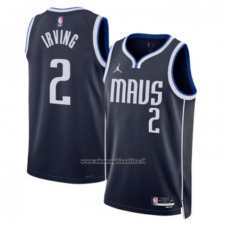 Maglia Dallas Mavericks Kyrie Irving #2 Statement 2022-23 Blu