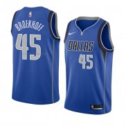 Maglia Dallas Mavericks Ryan Broekhoff NO 45 Icon 2018 Blu