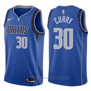 Maglia Dallas Mavericks Seth Curry NO 30 Icon 2017-18 Blu