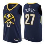 Maglia Denver Nuggets Jamal Murray NO 27 Citta NO 27 2017-18 Blu