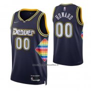 Maglia Denver Nuggets Markus Howard #00 Citta 2021-22 Blu