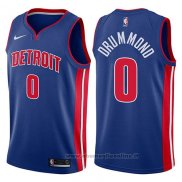 Maglia Detroit Pistons Andre Drummond NO 0 Icon 2017-18 Blu