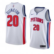 Maglia Detroit Pistons Wayne Ellington NO 20 Association 2018 Bianco