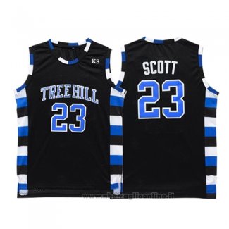 Maglia Film Tree Hill Nathan Scott NO 23 Nero