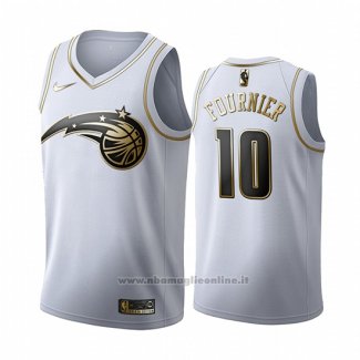 Maglia Golden Edition Orlando Magic Evan Fournier NO 10 2019-20 Bianco