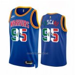 Maglia Golden State Warriors Juan Toscano-Anderson #95 Classic Royal Special Mexico Edition Blu