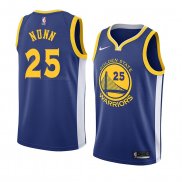 Maglia Golden State Warriors Kendrick Nunn NO 25 Icon 2018 Blu