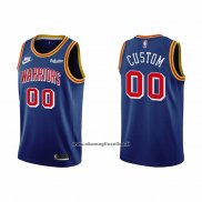 Maglia Golden State Warriors Personalizzate 75th Anniversary Blu