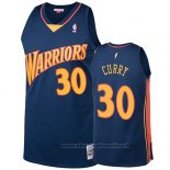 Maglia Golden State Warriors Stephen Curry NO 30 2009-10 Hardwood Classics Blu