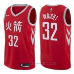 Maglia Houston Rockets Brandan Wright NO 32 Citta 2017-18 Rosso