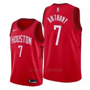 Maglia Houston Rockets Carmelo Anthony NO 7 Earned Edition Rosso