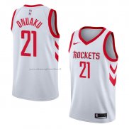 Maglia Houston Rockets Chinanu Onuaku NO 21 Association 2018 Bianco