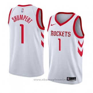 Maglia Houston Rockets Iman Shumpert NO 1 Association 2018 Bianco