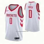 Maglia Houston Rockets Jalen Green #0 Association Bianco