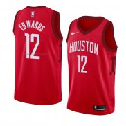 Maglia Houston Rockets Vincent Edwards NO 12 Earned 2018-19 Rosso