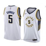 Maglia Indiana Pacers Edmond Sumner NO 5 Association 2018 Bianco