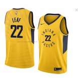 Maglia Indiana Pacers Tj Leaf NO 22 Statement 2018 Giallo