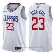 Maglia Los Angeles Clippers Lou Williams NO 23 Association 2017-18 Bianco