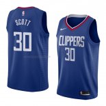 Maglia Los Angeles Clippers Mike Scott NO 30 Icon 2018 Blu