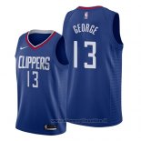 Maglia Los Angeles Clippers Paul George NO 13 Icon 2019 Blu