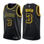 Maglia Los Angeles Lakers Anthony Davis NO 3 Citta 2019 Nero