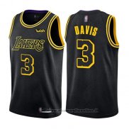 Maglia Los Angeles Lakers Anthony Davis NO 3 Citta 2019 Nero