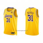 Maglia Los Angeles Lakers Austin Reaves #31 75th Anniversary 2021-22 Giallo