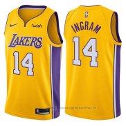 Maglia Los Angeles Lakers Brandon Ingram NO 14 2017-18 Giallo