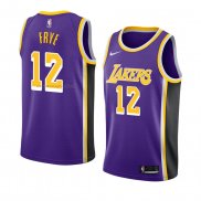 Maglia Los Angeles Lakers Channing Frye NO 12 Statement 2018-19 Viola