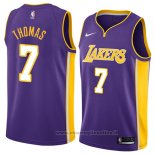 Maglia Los Angeles Lakers Isaiah Thomas NO 7 Statement 2018 Viola