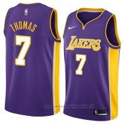 Maglia Los Angeles Lakers Isaiah Thomas NO 7 Statement 2018 Viola