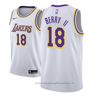 Maglia Los Angeles Lakers Joel Berry II NO 18 Association 2018-19 Bianco