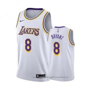 Maglia Los Angeles Lakers Kobe Bryant NO 8 Association 2018 Bianco