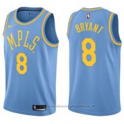 Maglia Los Angeles Lakers Kobe Bryant NO 8 Classic 2017-18 Blu