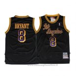 Maglia Los Angeles Lakers Kobe Bryant NO 8 Throwback Nero