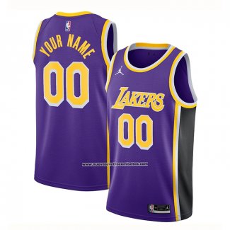 Maglia Los Angeles Lakers Personalizzate Statement Violaa