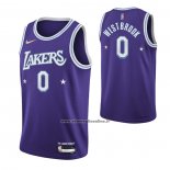 Maglia Los Angeles Lakers Russell Westbrook #0 Citta Edition 2021-22 Viola