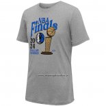Maglia Manica Corta Dallas Mavericks 2024 NBA Finals Revolution Grigio