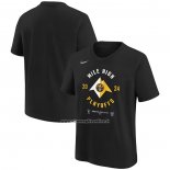 Maglia Manica Corta Denver Nuggets 2024 NBA Playoffs Mantra Nero