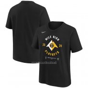 Maglia Manica Corta Denver Nuggets 2024 NBA Playoffs Mantra Nero