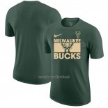 Maglia Manica Corta Milwaukee Bucks Verde