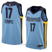 Maglia Memphis Grizzlies Garrett Temple NO 17 Statement 2018 Blu