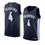 Maglia Memphis Grizzlies Markel Crawford NO 4 Icon 2018 Blu