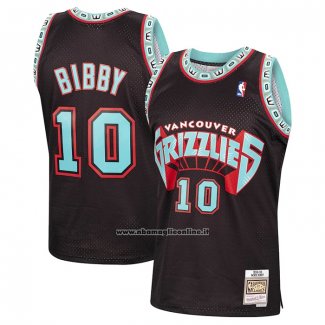 Maglia Memphis Grizzlies Mike Bibby #10 Mitchell & Ness 1998-99 Nero