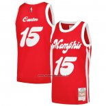 Maglia Memphis Grizzlies Vince Carter #15 Mitchell & Ness 2015-16 Rosso