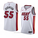 Maglia Miami Heat Duncan Robinson NO 55 Association 2018 Bianco